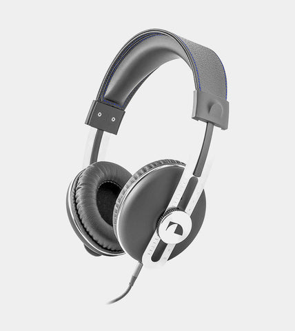 grey headphones
